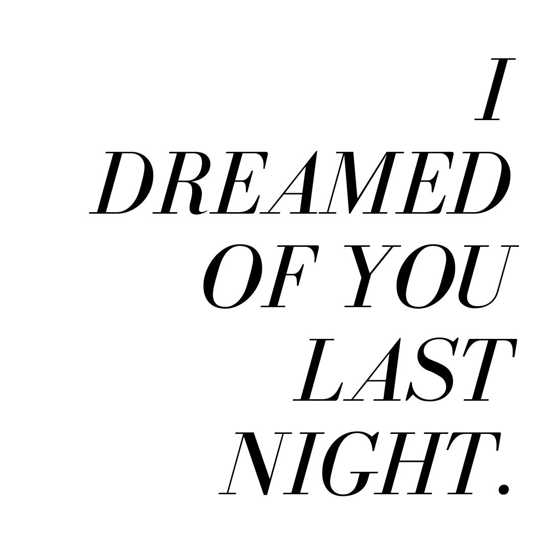 soñé contigo anoche