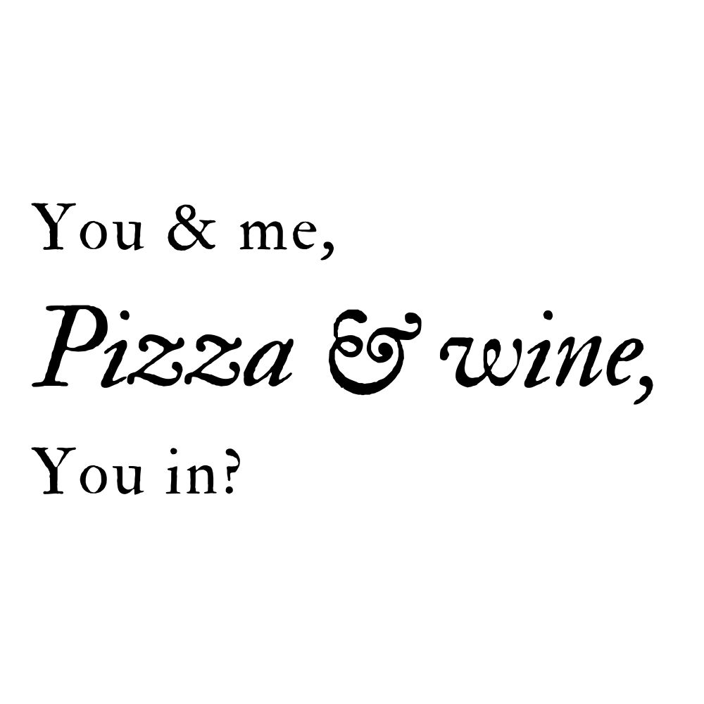 tu y yo pizza y vino tu en